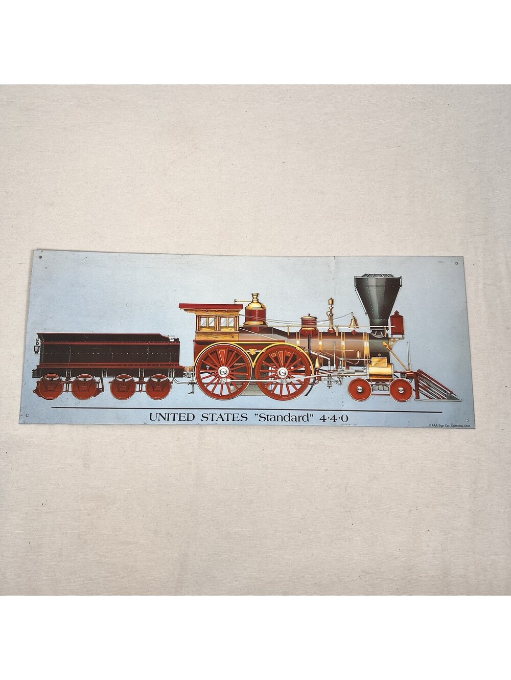 United States βStandardβ 4β’4β’0οΏΌMetal Sign AAA Sign Co. Coitsville, Ohio 1993